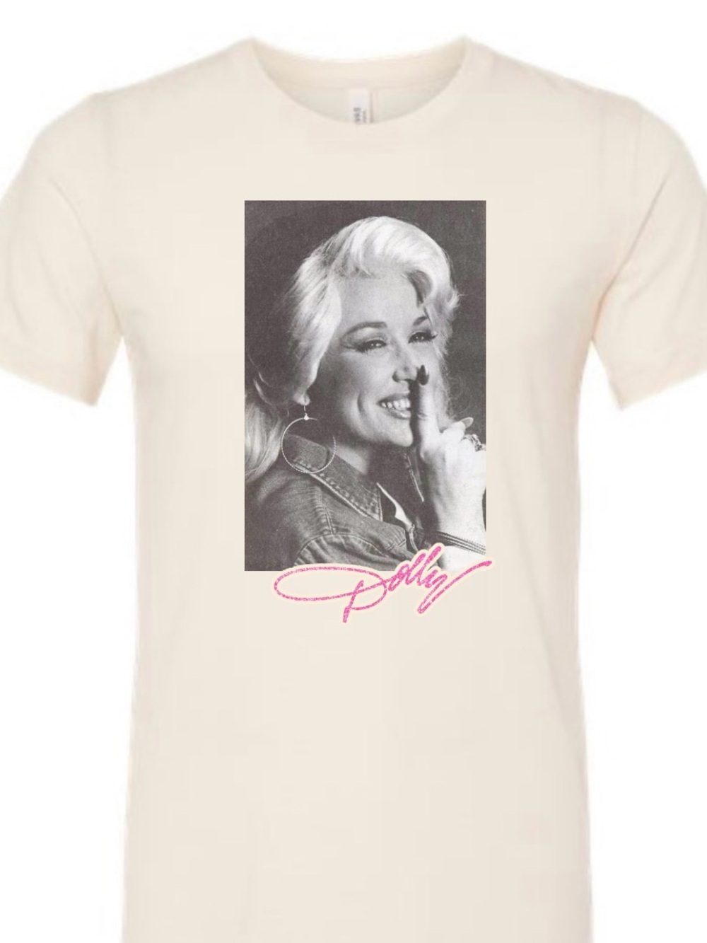 Vintage Graphic Tee - Cream Photo Print T-Shirt country music icon I will love